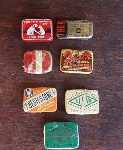 6 X FULL TINS OF GRAMOPHONE NEEDLES