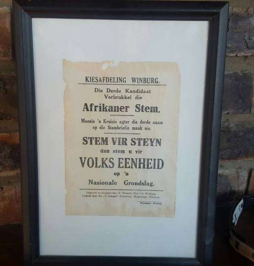 ORIGINAL PRES STEYN PROPAGANDA WINBURG FREESTATE