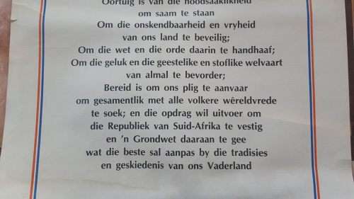 OLD, TOEVOEGING TOT GRONDWET VAN SUID AFRIKA