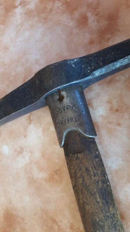 VERY OLD SHEFFIELD ENGLAND PROSPECTORS PICK.