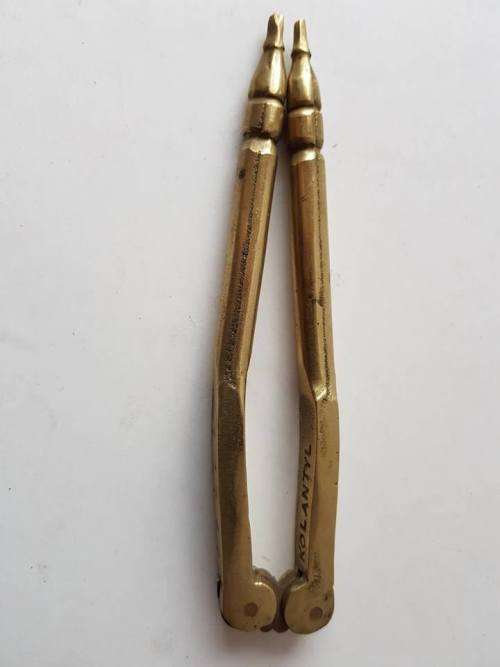 VINTAGE SOLID BRASS MEDICAL NUTCRACKER
