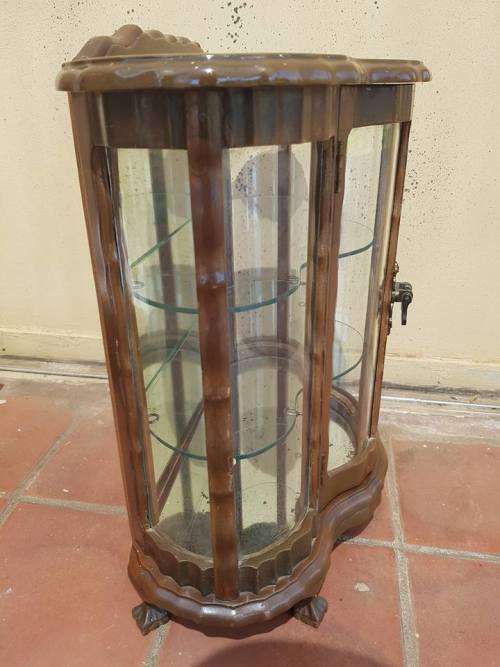 ULTRA RARE 1940'S SALESMAN SAMPLE DISPLAY CABINET BALL AND CLAW