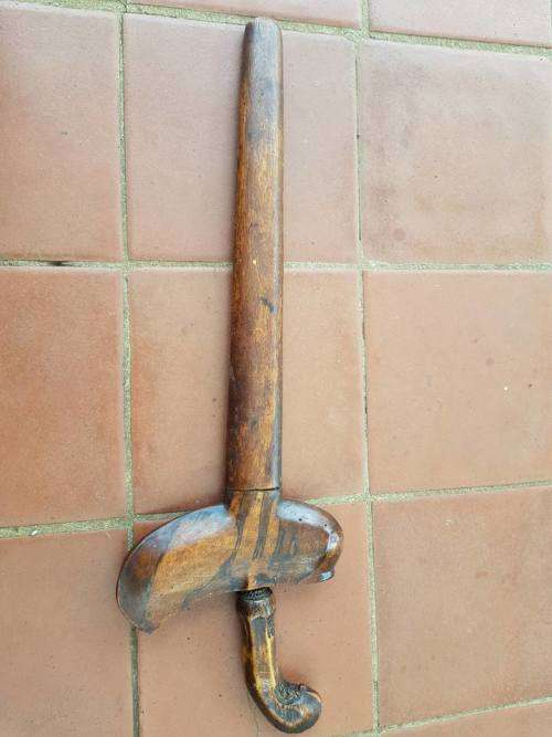 ANTIQUE INDONESIAN KERIS KRIS DAMASCUS DAGGER 475 MM