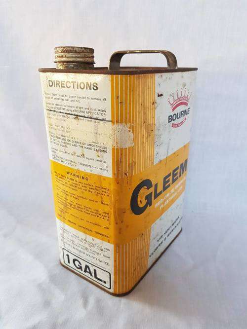 VINTAGE 1 GALLON BOURNE GLEEM CAN