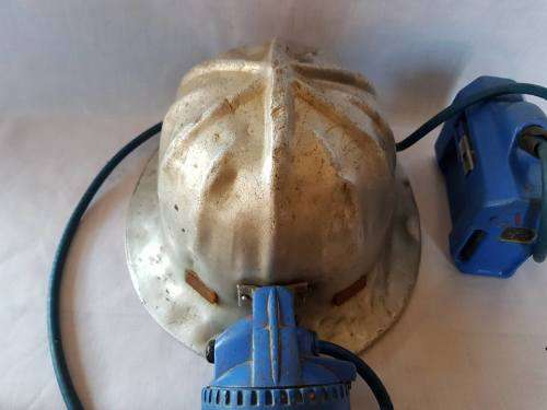 VINTAGE SABS ALUMINIUM MINING HELMET COMBO