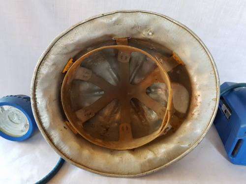 VINTAGE SABS ALUMINIUM MINING HELMET COMBO
