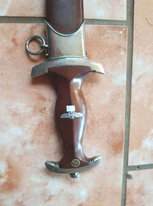 RARE EARLY TRANSITIONAL WW 2 GERMAN NAZI  SA DRESS DAGGER FW HOLLER RZM M7/33, 1937-1942