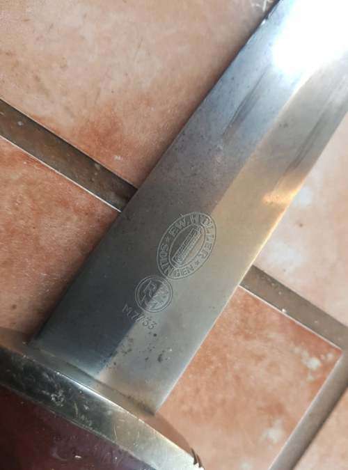 RARE EARLY TRANSITIONAL WW 2 GERMAN NAZI  SA DRESS DAGGER FW HOLLER RZM M7/33, 1937-1942