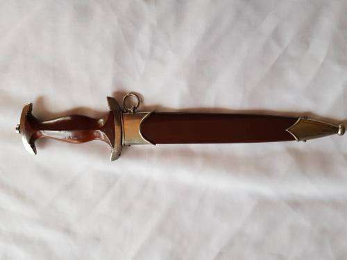 RARE EARLY TRANSITIONAL WW 2 GERMAN NAZI  SA DRESS DAGGER FW HOLLER RZM M7/33, 1937-1942