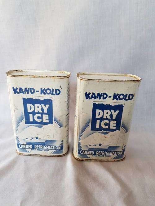 VINTAGE METAL DRY ICE PACKS