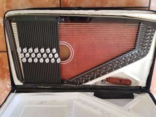MINT CONDITION AUTO HARP CASED
