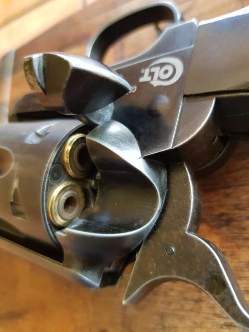 VINTAGE SAA COLT 45 BB GAS REVOLVER