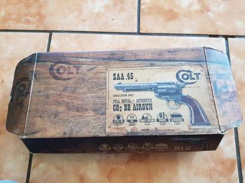 VINTAGE SAA COLT 45 BB GAS REVOLVER