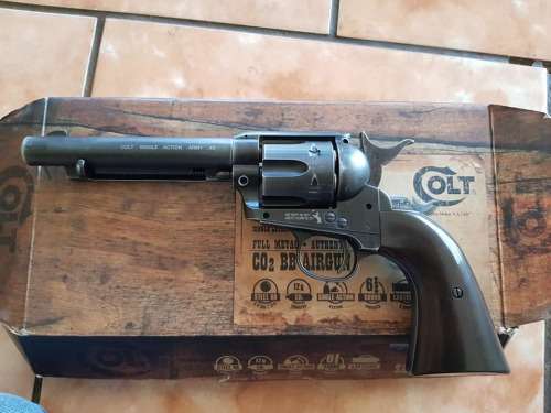 VINTAGE SAA COLT 45 BB GAS REVOLVER