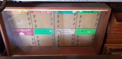 VINTAGE SMOKING PIPE CABINET