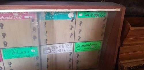 VINTAGE SMOKING PIPE CABINET