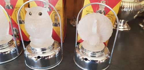 OLD BOXED FROSTED GLASS SMALL LANTERNS PRICE PER EACH