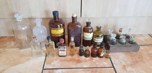 VINTAGE PHARMACY BOTTLES