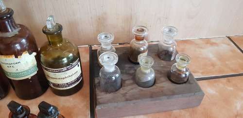 VINTAGE PHARMACY BOTTLES