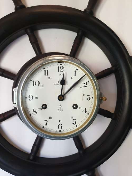 VINTAGE SCHATZ MARINER CLOCK FROM GERMANY RUNNING