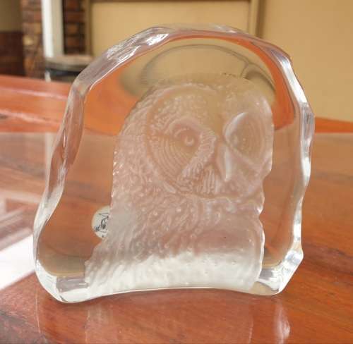 d'ARQUES FRENCH CRYSTAL OWL