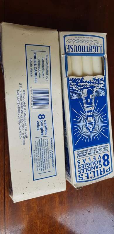 RARE VINTAGE BOXED LIGHTHOUSE CANDLES