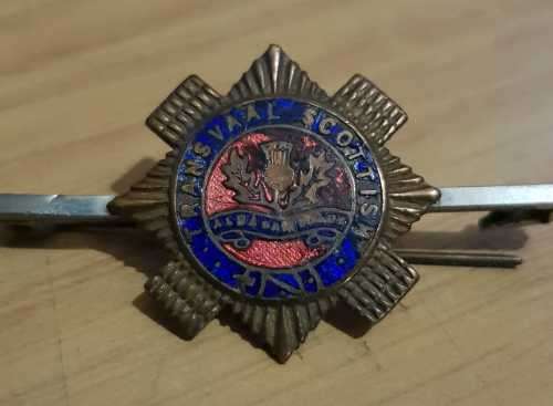 WW2 TRANSVAAL SCOTTISH SWEETHEART BROOCH