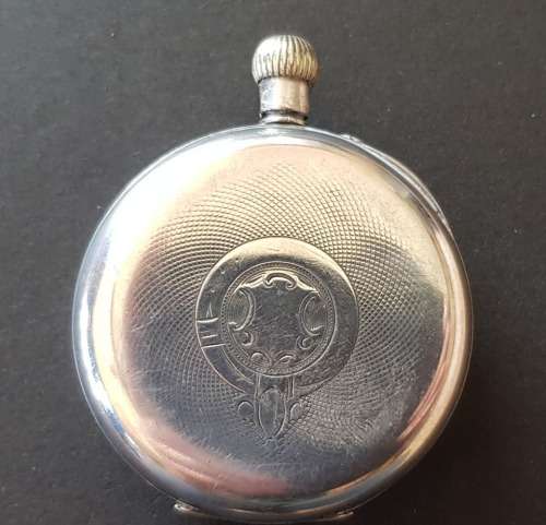 CIRCA 1890 JB YABSLEY SWISS 935 SILVER POCKET WATCH, GOLD HANDS , RUNNING CONDITION.103 GRAM