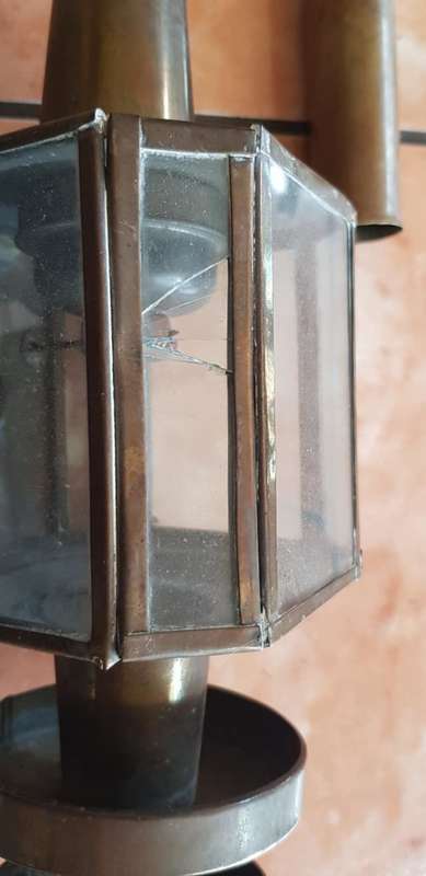 VINTAGE BRASS COACH LANTERN 500 MM
