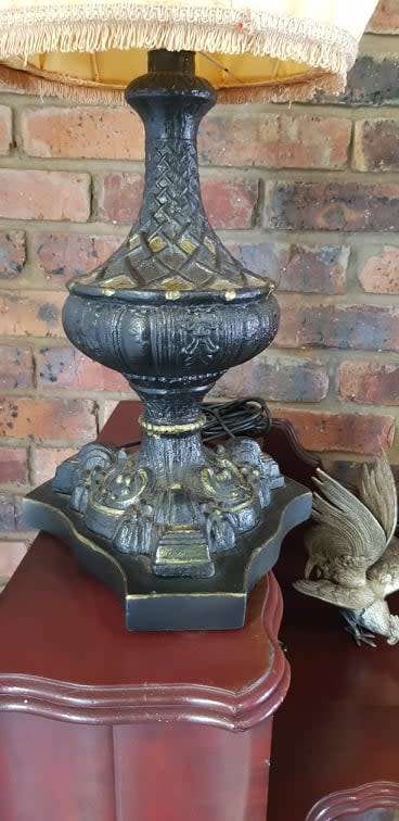 VINTAGE ORDINATE RESIN LAMP 600 MM HIGH