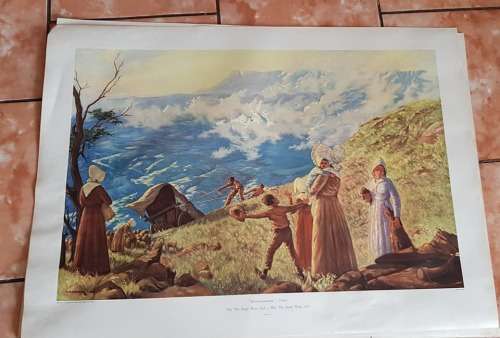 EERSTE DRUK `BLYDEVOORUITZIGHT` PIET RETIEF. 88 X 64 CM