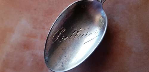 ANTIQUE WW1 IMPORTANT BATTLES OF FRANCE ENGRAVED TEASPOONS