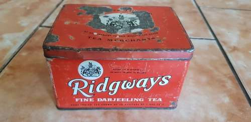 VINTAGE  RIDGWAYS TEA TIN
