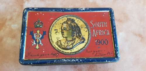 ANGLO BOER WAR CHOCOLATE TIN EMPTY