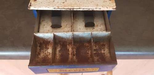 1950`S MERIT KIDDIES TINPLATE TILL. FULL WORKING CONDITION. 170 X 180 X 190 MM
