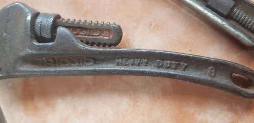 VINTAGE RIGID USA 8 INCH MONKEY WRENCH