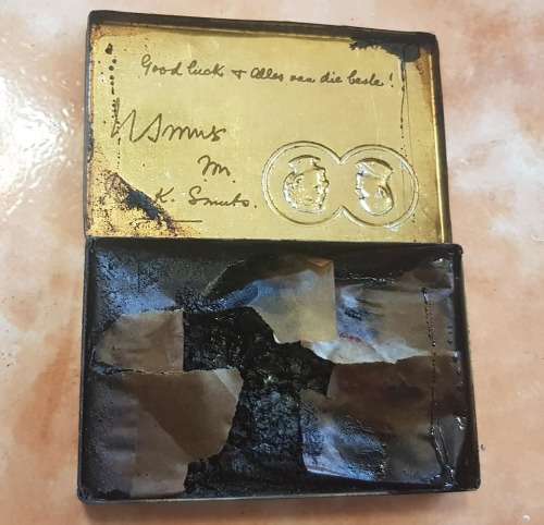 RARE WW2 TIN WITH CONTENTS