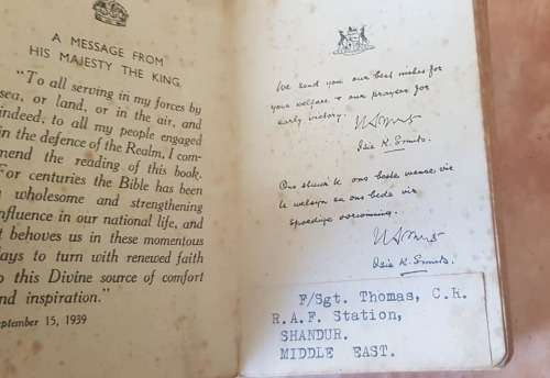 WW2 BIBLE ONLY, REST IS DISPLAY