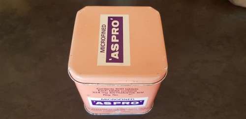 VINTAGE ASPRO 500 TABLET TIN