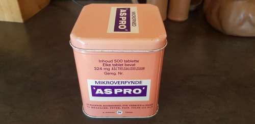 VINTAGE ASPRO 500 TABLET TIN