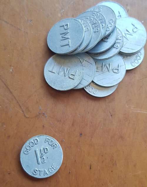 PRETORIA TRAMWAY TOKEN 1 1/2 PENNY