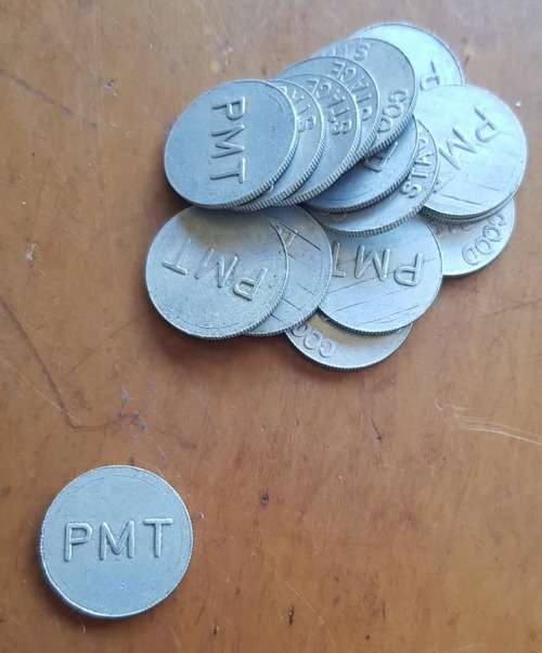 PRETORIA TRAMWAY TOKEN 1 1/2 PENNY