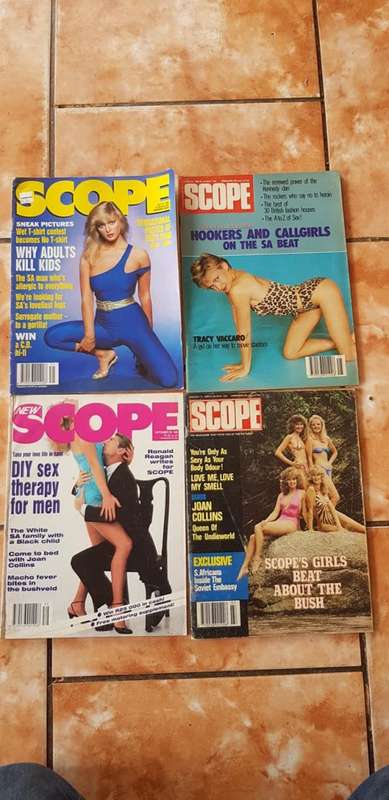 4 VINTAGE SCOPE MAGAZINES