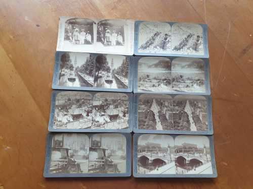 LATE 1800, EARLY 1900 STEREO VIEW SLIDES INCLUDING QUEEN VICTORIA
