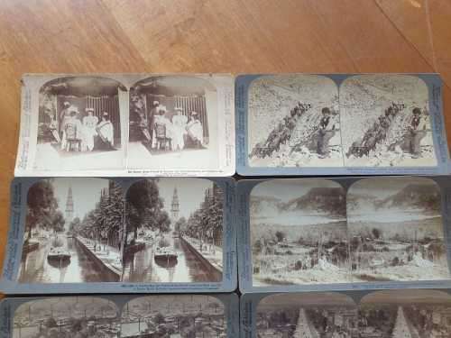 LATE 1800, EARLY 1900 STEREO VIEW SLIDES INCLUDING QUEEN VICTORIA