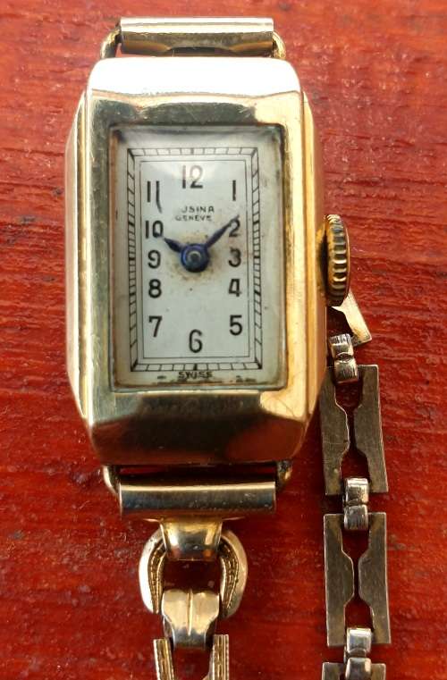 1939 WW2 ROLLED GOLD GENEVE SWISS WATCH