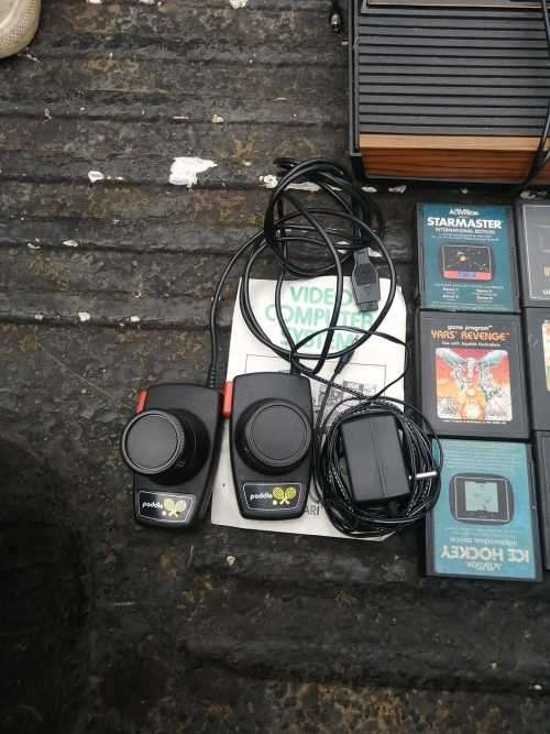 VINTAGE ATARI CX-2600 PLUS 12 GAME CARTRIDGES