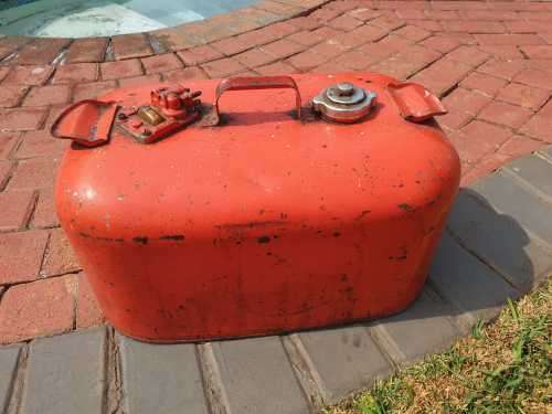 VINTAGE BOAT FUEL TANK WITH GUAGE