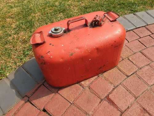 VINTAGE BOAT FUEL TANK WITH GUAGE
