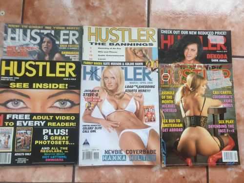 6 x VINTAGE EXPLICIT HUSTLER MAGAZINES